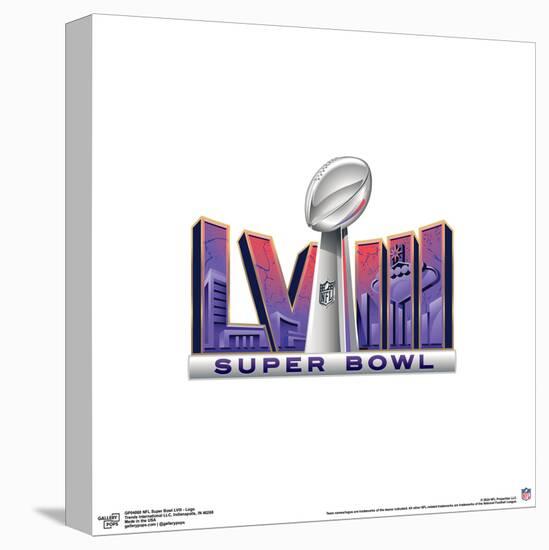 Gallery Pops NFL Super Bowl LVIII - Logo Wall Art-Trends International-Stretched Canvas