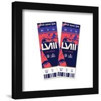 Gallery Pops NFL Super Bowl LVIII - Ticket Collage Wall Art-Trends International-Framed Gallery Pops