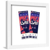 Gallery Pops NFL Super Bowl LVIII - Ticket Collage Wall Art-Trends International-Framed Gallery Pops