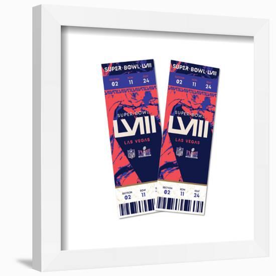 Gallery Pops NFL Super Bowl LVIII - Ticket Collage Wall Art-Trends International-Framed Gallery Pops