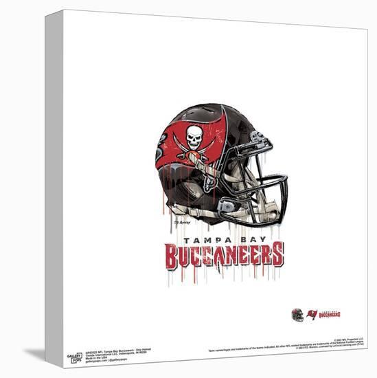 Gallery Pops NFL Tampa Bay Buccaneers - Drip Helmet Wall Art-Trends International-Stretched Canvas