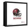 Gallery Pops NFL Tampa Bay Buccaneers - Drip Helmet Wall Art-Trends International-Framed Stretched Canvas