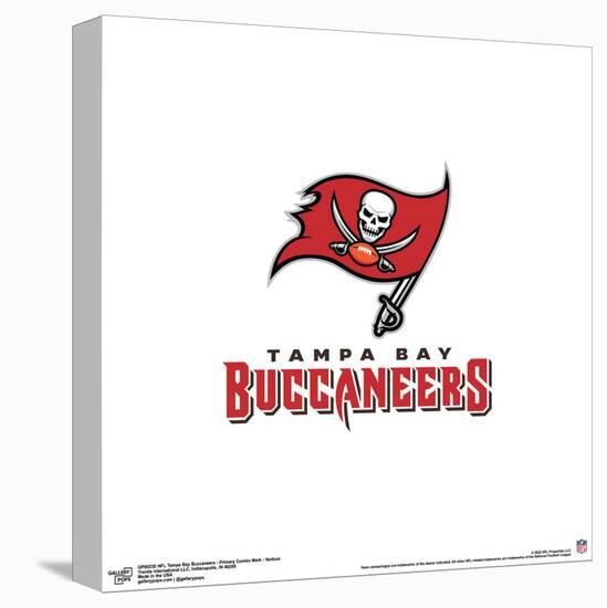 Gallery Pops NFL Tampa Bay Buccaneers - Primary Combo Mark - Vertical Wall Art-Trends International-Stretched Canvas