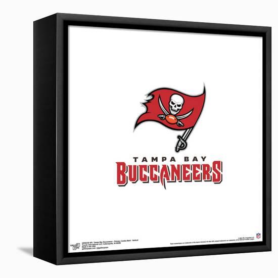 Gallery Pops NFL Tampa Bay Buccaneers - Primary Combo Mark - Vertical Wall Art-Trends International-Framed Stretched Canvas