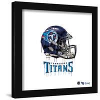 Gallery Pops NFL Tennessee Titans - Drip Helmet Wall Art-Trends International-Framed Gallery Pops