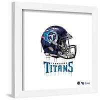 Gallery Pops NFL Tennessee Titans - Drip Helmet Wall Art-Trends International-Framed Gallery Pops