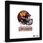 Gallery Pops NFL Washington Commanders - Drip Helmet Wall Art-Trends International-Framed Gallery Pops