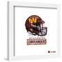 Gallery Pops NFL Washington Commanders - Drip Helmet Wall Art-Trends International-Framed Gallery Pops