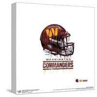 Gallery Pops NFL Washington Commanders - Drip Helmet Wall Art-Trends International-Stretched Canvas