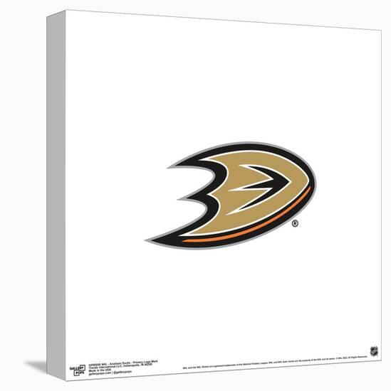 Gallery Pops NHL Anaheim Ducks - Primary Logo Mark Wall Art-Trends International-Stretched Canvas