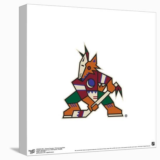 Gallery Pops NHL Arizona Coyotes - Primary Logo Mark Wall Art-Trends International-Stretched Canvas