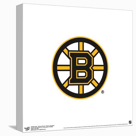 Gallery Pops NHL Boston Bruins - Primary Logo Mark Wall Art-Trends International-Stretched Canvas