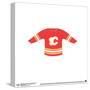 Gallery Pops NHL - Calgary Flames - Home Uniform Front Wall Art-Trends International-Stretched Canvas