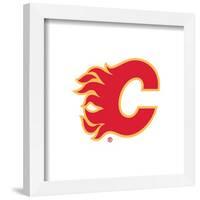 Gallery Pops NHL Calgary Flames - Primary Logo Mark Wall Art-Trends International-Framed Gallery Pops