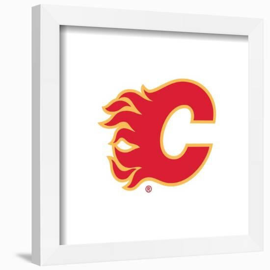 Gallery Pops NHL Calgary Flames - Primary Logo Mark Wall Art-Trends International-Framed Gallery Pops