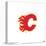 Gallery Pops NHL Calgary Flames - Primary Logo Mark Wall Art-Trends International-Stretched Canvas