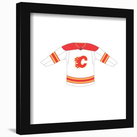 Gallery Pops NHL - Calgary Flames - Road Uniform Front Wall Art-Trends International-Framed Gallery Pops