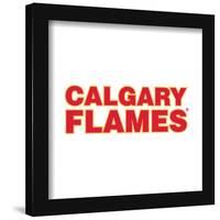 Gallery Pops NHL Calgary Flames - Wordmark Wall Art-Trends International-Framed Gallery Pops