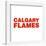 Gallery Pops NHL Calgary Flames - Wordmark Wall Art-Trends International-Framed Gallery Pops