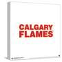 Gallery Pops NHL Calgary Flames - Wordmark Wall Art-Trends International-Stretched Canvas