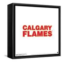 Gallery Pops NHL Calgary Flames - Wordmark Wall Art-Trends International-Framed Stretched Canvas
