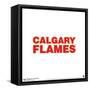 Gallery Pops NHL Calgary Flames - Wordmark Wall Art-Trends International-Framed Stretched Canvas