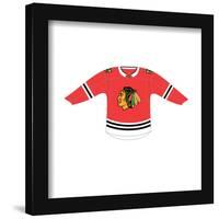 Gallery Pops NHL - Chicago Blackhawks - Home Uniform Front Wall Art-Trends International-Framed Gallery Pops