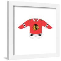 Gallery Pops NHL - Chicago Blackhawks - Home Uniform Front Wall Art-Trends International-Framed Gallery Pops