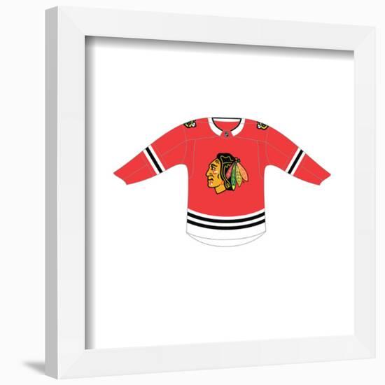 Gallery Pops NHL - Chicago Blackhawks - Home Uniform Front Wall Art-Trends International-Framed Gallery Pops