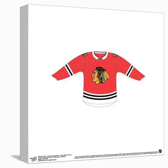 Gallery Pops NHL - Chicago Blackhawks - Home Uniform Front Wall Art-Trends International-Stretched Canvas
