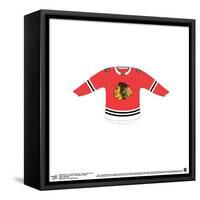 Gallery Pops NHL - Chicago Blackhawks - Home Uniform Front Wall Art-Trends International-Framed Stretched Canvas