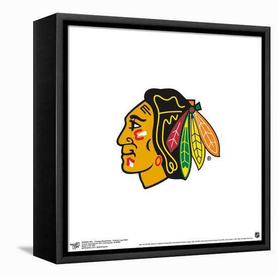 Gallery Pops NHL Chicago Blackhawks - Primary Logo Mark Wall Art-Trends International-Framed Stretched Canvas