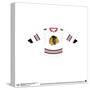 Gallery Pops NHL - Chicago Blackhawks - Road Uniform Front Wall Art-Trends International-Stretched Canvas