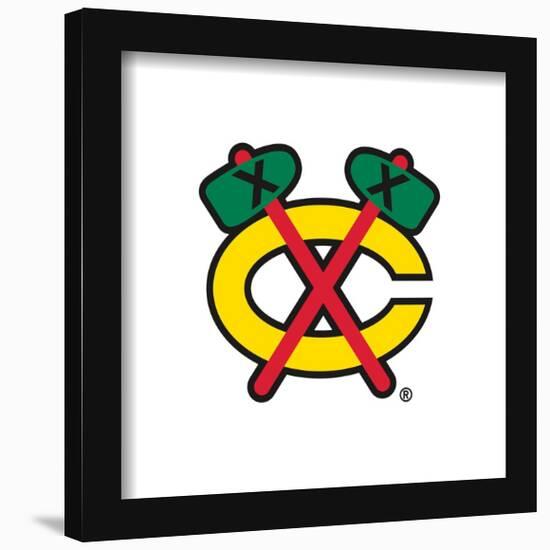 Gallery Pops NHL Chicago Blackhawks - Secondary Logo Mark Wall Art-Trends International-Framed Gallery Pops