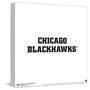 Gallery Pops NHL Chicago Blackhawks - Wordmark Wall Art-Trends International-Stretched Canvas
