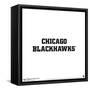 Gallery Pops NHL Chicago Blackhawks - Wordmark Wall Art-Trends International-Framed Stretched Canvas