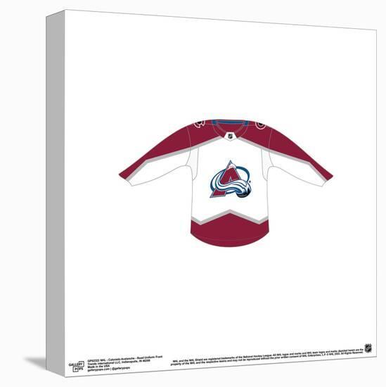 Gallery Pops NHL - Colorado Avalanche - Road Uniform Front Wall Art-Trends International-Stretched Canvas