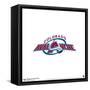 Gallery Pops NHL Colorado Avalanche - Wordmark Wall Art-Trends International-Framed Stretched Canvas