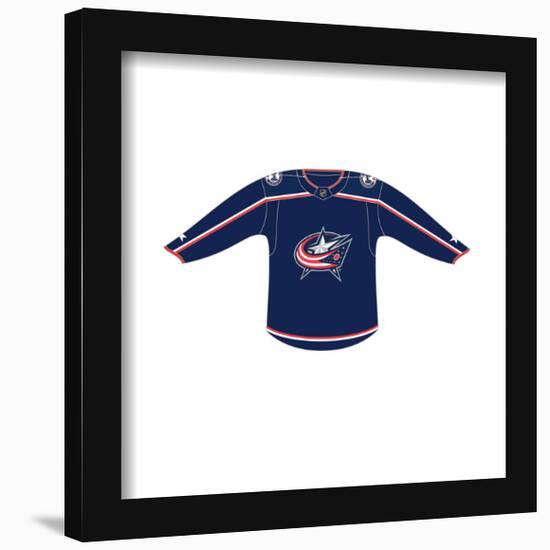 Gallery Pops NHL - Columbus Blue Jackets - Home Uniform Front Wall Art-Trends International-Framed Gallery Pops