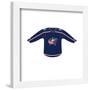 Gallery Pops NHL - Columbus Blue Jackets - Home Uniform Front Wall Art-Trends International-Framed Gallery Pops