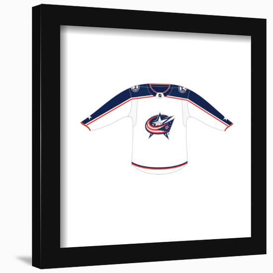 Gallery Pops NHL - Columbus Blue Jackets - Road Uniform Front Wall Art-Trends International-Framed Gallery Pops