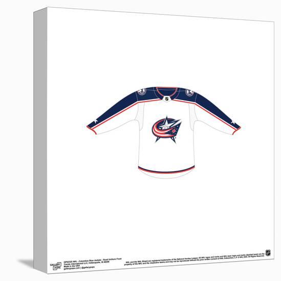 Gallery Pops NHL - Columbus Blue Jackets - Road Uniform Front Wall Art-Trends International-Stretched Canvas
