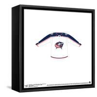 Gallery Pops NHL - Columbus Blue Jackets - Road Uniform Front Wall Art-Trends International-Framed Stretched Canvas