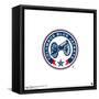 Gallery Pops NHL Columbus Blue Jackets - Secondary Logo Mark Wall Art-Trends International-Framed Stretched Canvas