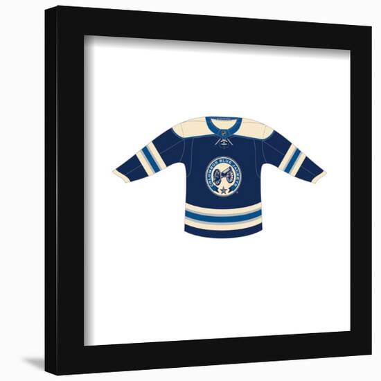 Gallery Pops NHL - Columbus Blue Jackets - Third Uniform Front Wall Art-Trends International-Framed Gallery Pops