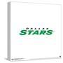 Gallery Pops NHL Dallas Stars - Wordmark Wall Art-Trends International-Stretched Canvas