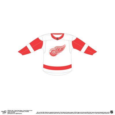 NHL, Shirts, Nhl Detroit Red Wings Nhl Long Sleeve Jersey Red Black White  Size L