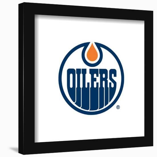 Gallery Pops NHL Edmonton Oilers - Primary Logo Mark Wall Art-Trends International-Framed Gallery Pops