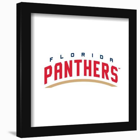 Gallery Pops NHL Florida Panthers - Wordmark Wall Art-Trends International-Framed Gallery Pops