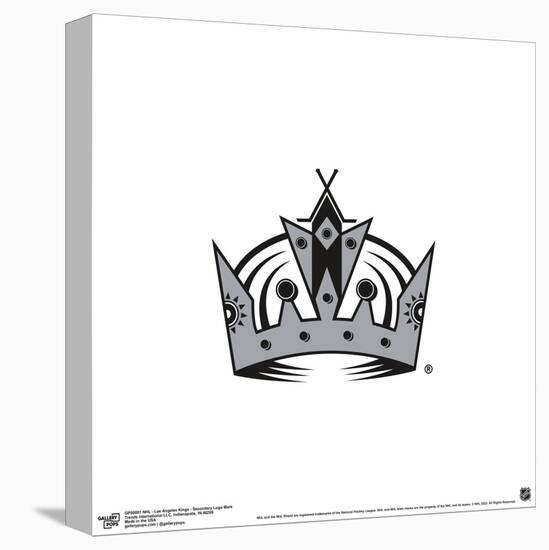 Gallery Pops NHL Los Angeles Kings - Secondary Logo Mark Wall Art-Trends International-Stretched Canvas